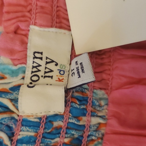 Crown & Ivy Kids Toddler Girl's Pink Pineapple Print Spring/Summer Dress - Picture 5 of 8